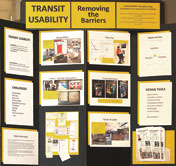 Poster display at Transforming Transportation conference, April 2011 in Detroit
