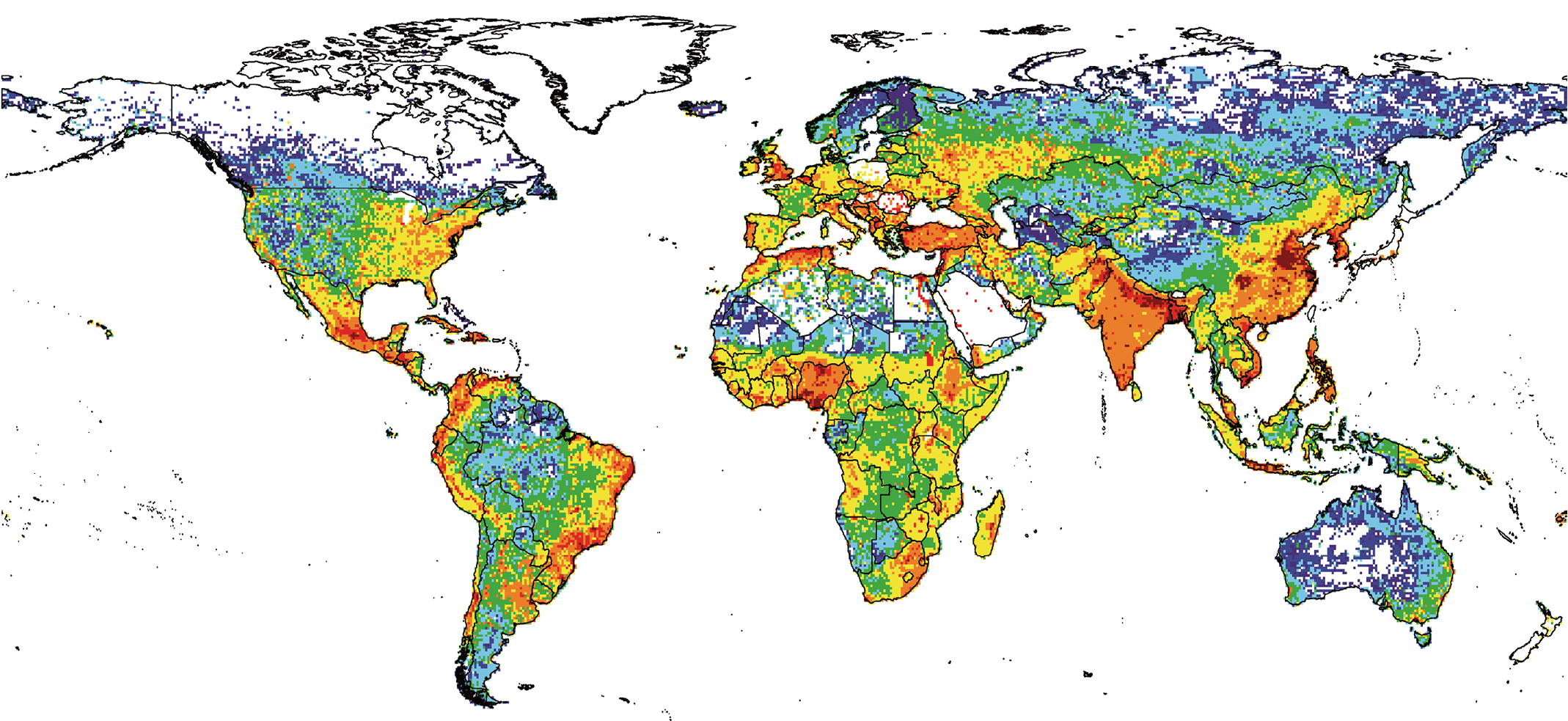 Mapping by Kiulia illustrates total rotavirus emissions in viral particles, produced worldwide by the urban population during 2010. Based on the systems modeling approach, maps and data supplied to communities can be used to discuss decisions on risk mitigation and wastewater treatment.