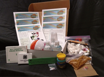 Toolkits were used by 4-H groups across the state to teach kids about zoonotic disease.