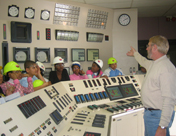 Students in the GET City program visit the Lansing Board of Water and Light's energy efficient power plant.