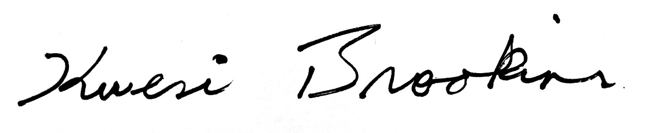 Kwesi Brookins Signature