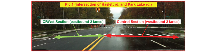 Picture 1:  (Intersection of Haslett rd. and Park Lake rd.)
