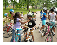 The CrimFit Youth Program encourages bicycling as one of many enjoyable ways for friends to keep active together.