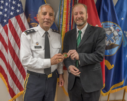 Major General Gregory Vadnais, Adjutant General, Michigan Army National Guard, and, Dr. Adrian Blow, Professor, Department of Human Development and Family Studies, Michigan State University