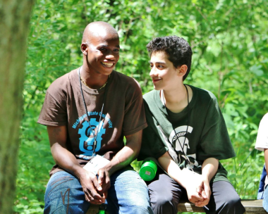 Youth and interns at the GLOBE summer camp develop friendships through classes, activities, and field trips.