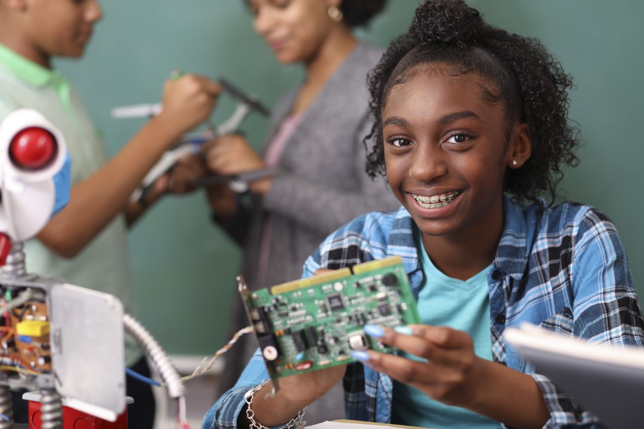 Students are able to participate in a variety of learning activities including computer programming and an introduction to robotics.