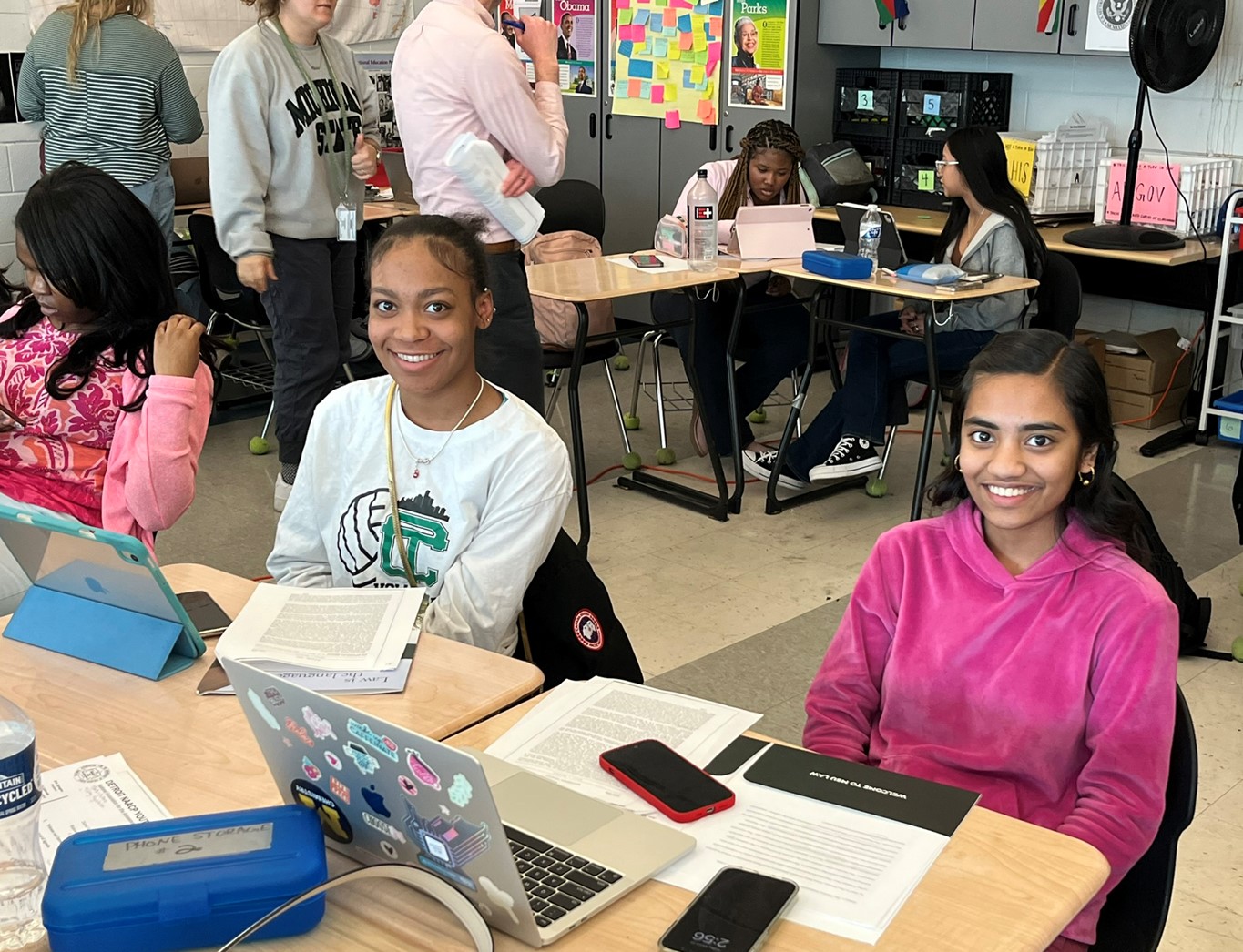 Cass Technical High School seniors Jesssica McCloud and Aditi Roy said they were surprised and disappointed to learn that cases involving enslaved people are still cited as legal precendent today.