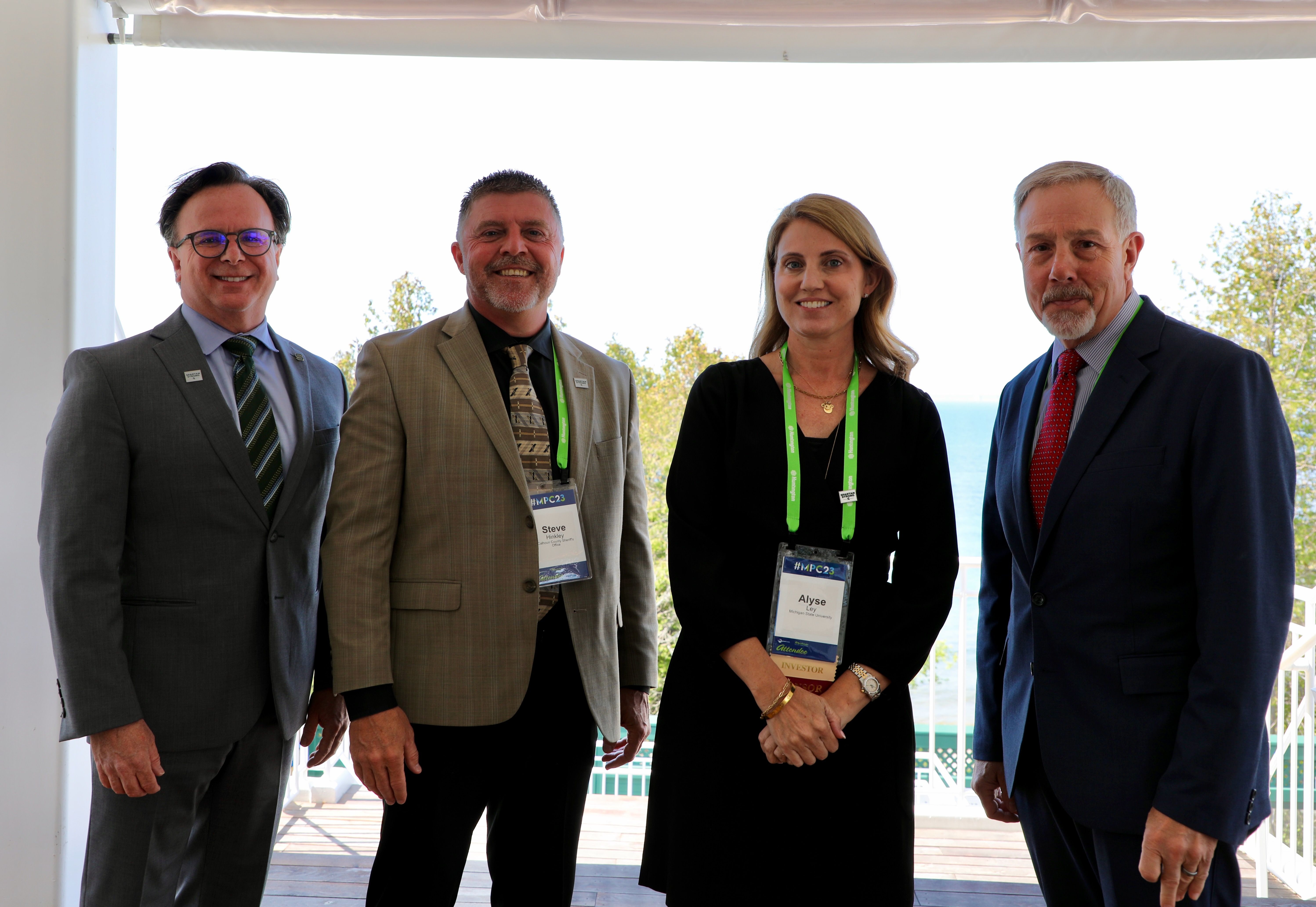 Group Photo of Norm Beauchamp, Steve Hinkley, Alyse Ley, and Frank Straub