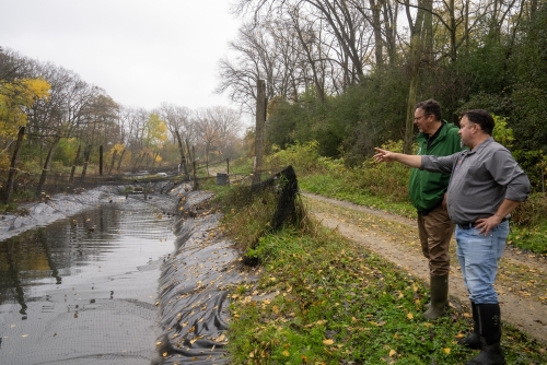 Kebus, an expert in aquaculture veterinary medicine, works with veterinarians and fish farmers throughout the region.