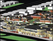 Building Walkable Communities Story Image - Model by Anthony Knapp and Blake Scheller for the City of Eastpointe