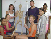 Twelfth graders in the OsteoCHAMPS program.  Three members of the initial cohort (2001-2002) have since matriculated at MSU's College of Osteopathic Medicine.
