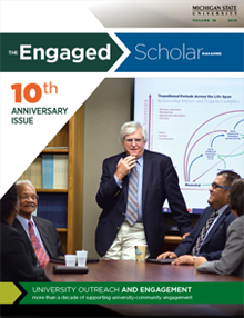 The Engaged Scholar Magazine Cover - Volume 10 - Link to Full PDF version
