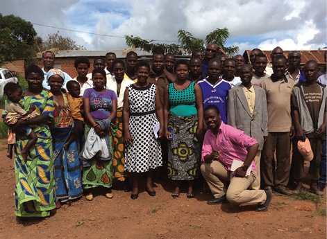 National Charcoal Strategy taskforce members meet communities in Ntchisi, central Malawi.