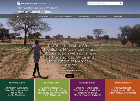 Year of Global Africa Website Screenshot
