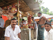The village tea stall is a typical meeting place where organ brokers prey on the poor.